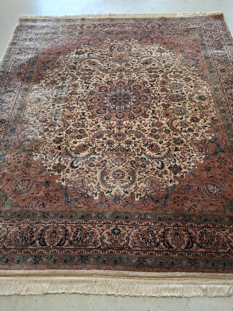 Perzisch Oosters paleis tapijt van wol Khashan 3.10x2.45, Ophalen, 200 cm of meer, Geel, Zo goed als nieuw