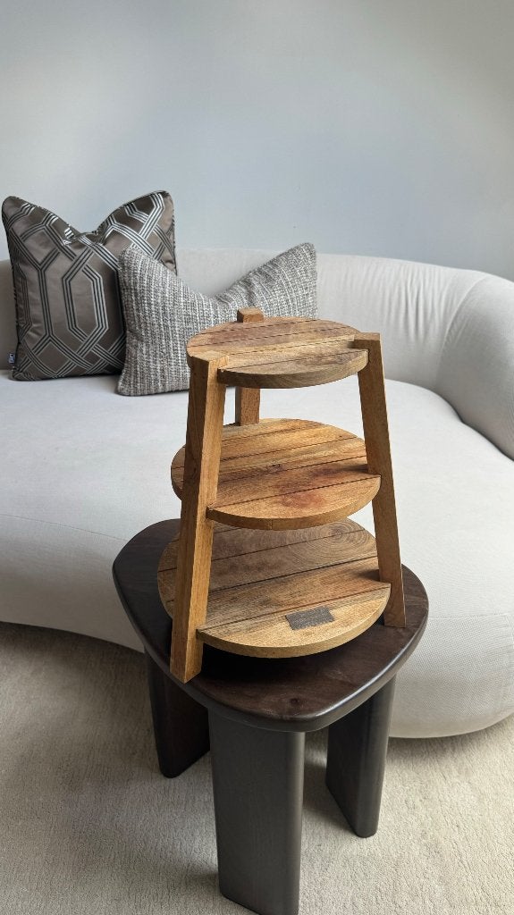 Rivièra Maison Houten Etagère 3 Laags, Ophalen, Gebruikt, Etagère, Hout
