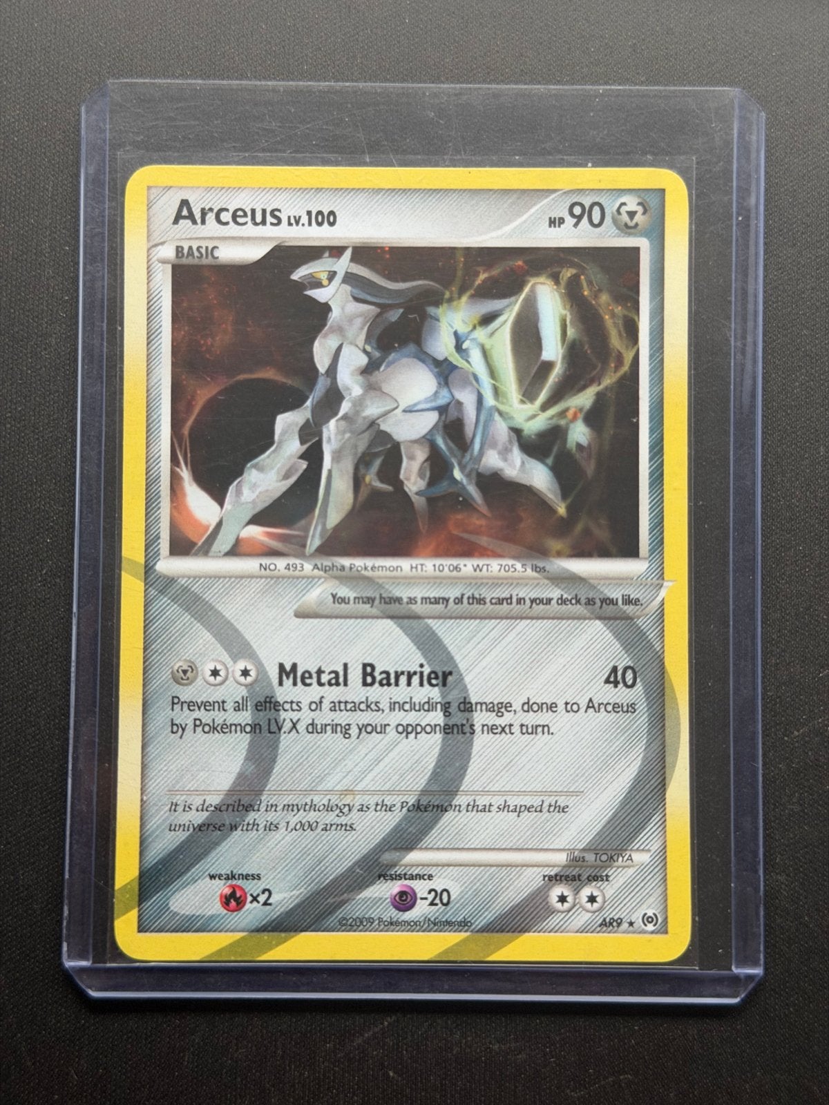 Arceus LV.100 AR9, Ophalen of Verzenden, Zo goed als nieuw, Losse kaart, Foil