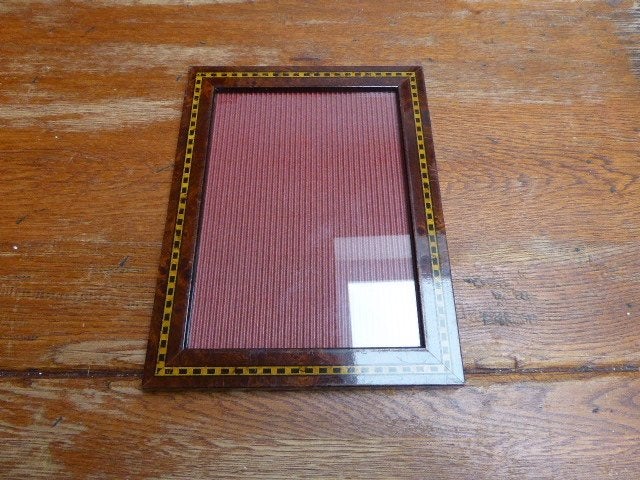 Fotolijst met intarsia, Ophalen of Verzenden