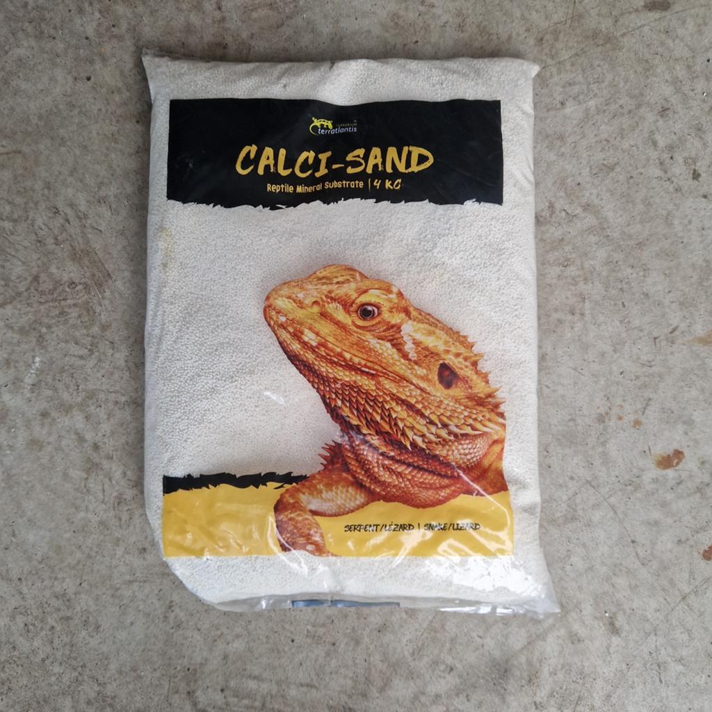 Calcium zand wit/bruin, Dieren en Toebehoren, Reptielen en Amfibieën | Toebehoren, Ophalen of Verzenden, Nieuw, Overige typen