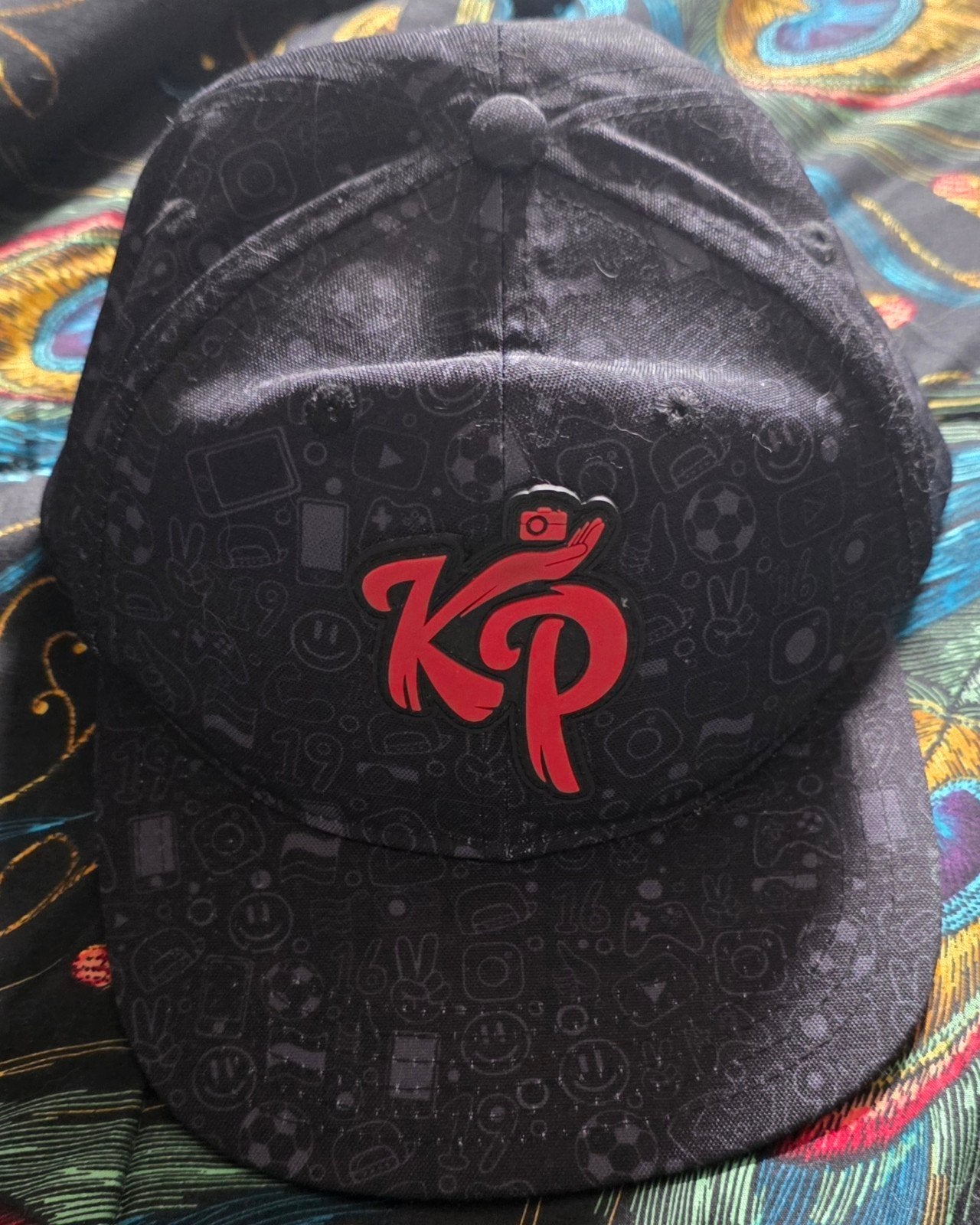 Knolpower Pet Zwart met Rood Logo - Zo goed als nieuw, Nieuw, Pet, Knolpower, One size fits all