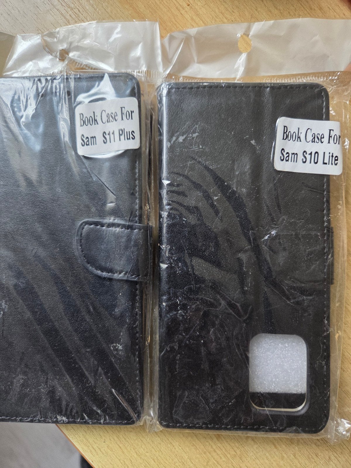 Book Case voor Samsung S11 Plus en S10 Lite - Zwart, Ophalen of Verzenden, Nieuw, Overige modellen, Hoesje of Tasje