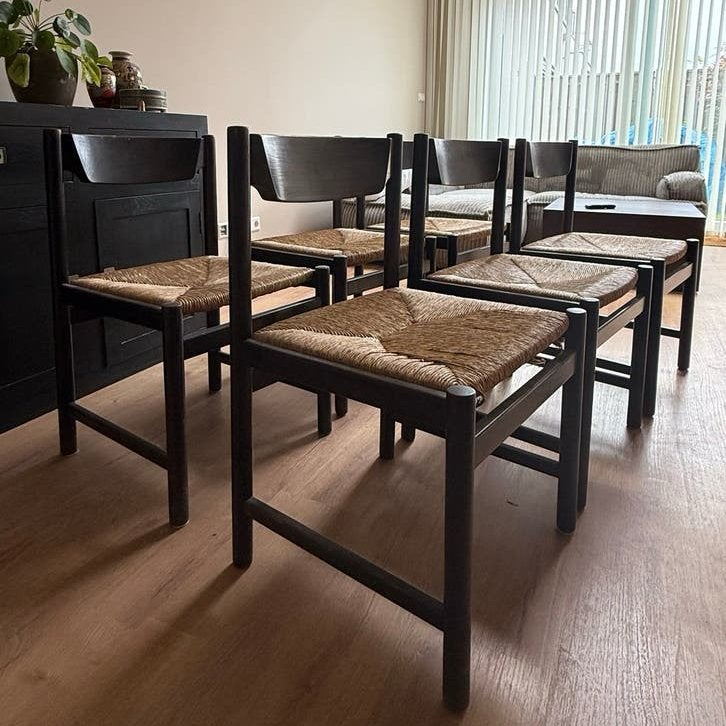 6 Vintage Pastoe Dining Chairs, Ophalen