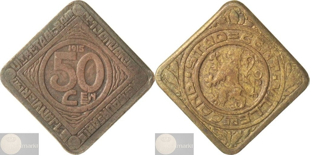 Belgium - Gent - 50 Centimes 1915, Ophalen of Verzenden, Overig, Losse munt