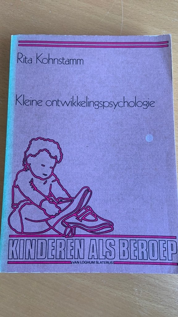 Kleine ontwikkelingspsychologie - Rita Kohnstamm, Boeken, Ophalen of Verzenden, Zo goed als nieuw, Ontwikkelingspsychologie