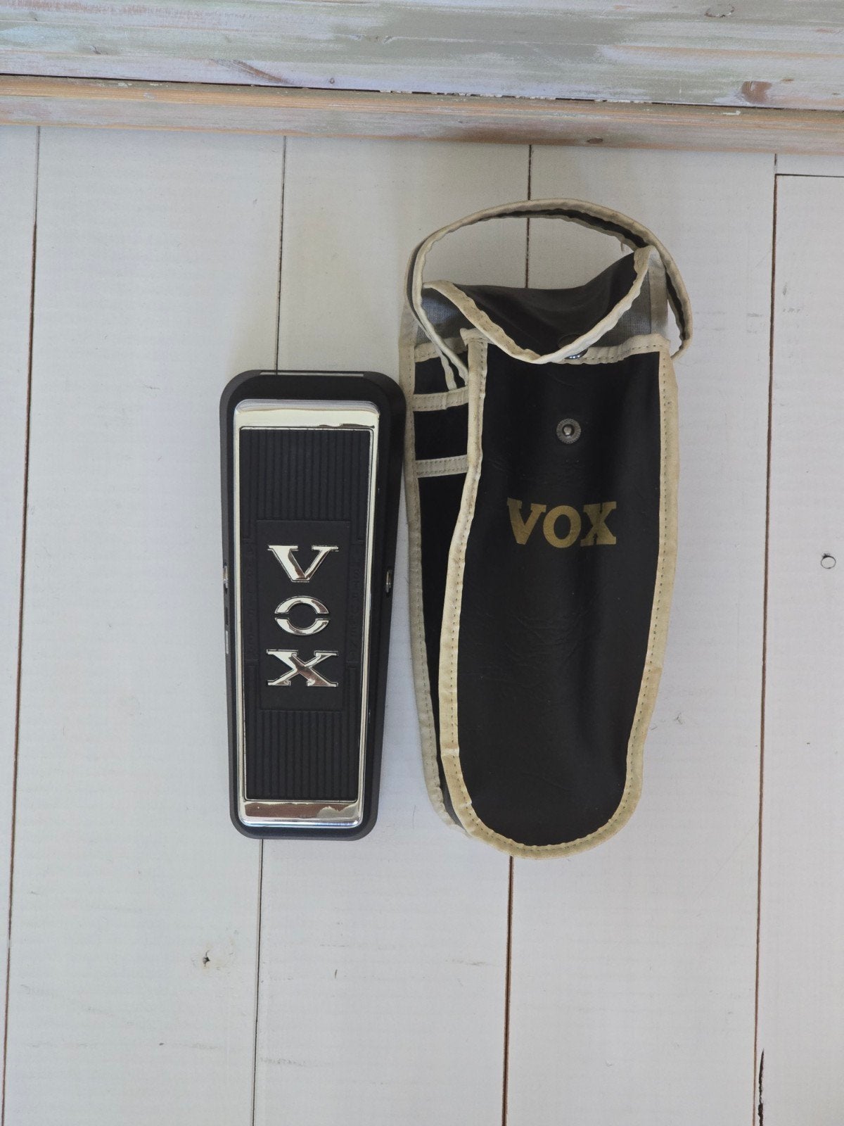 Vox V847 Wah-Wah Pedaal met Hoes - Zo goed als nieuw, Ophalen of Verzenden, Zo goed als nieuw, Wah Wah