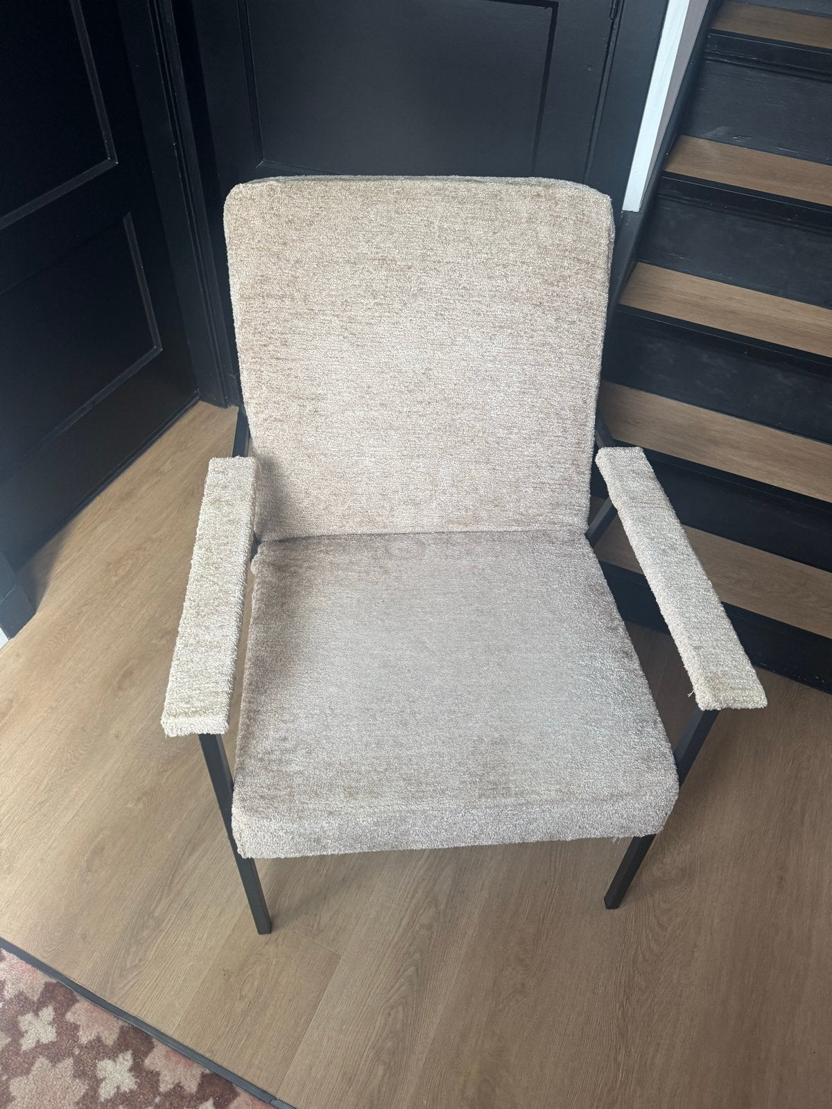 Vandaag ophalen!! Comfortabele fauteuil / stoel - Beige stof, Huis en Inrichting, Fauteuils, Ophalen, Gebruikt, 75 tot 100 cm