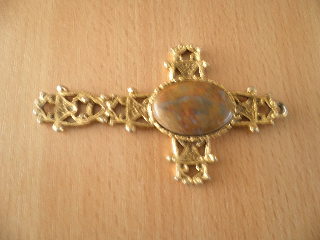 Vintage kruishanger, Ophalen of Verzenden, Gebruikt, Sieraad