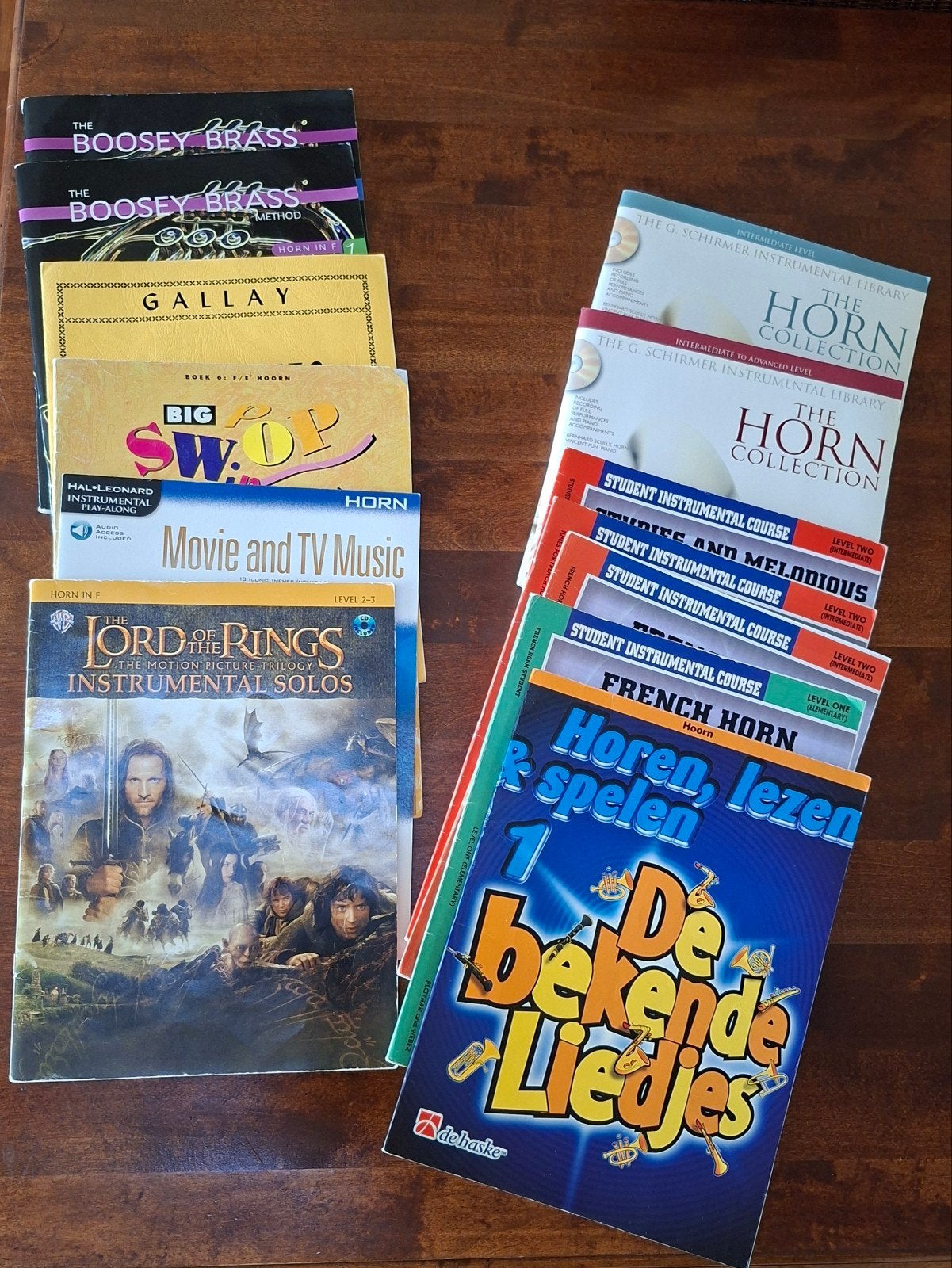 Muziekboeken voor F hoorn, Ophalen of Verzenden, Zo goed als nieuw, Les of Cursus, Hoorn