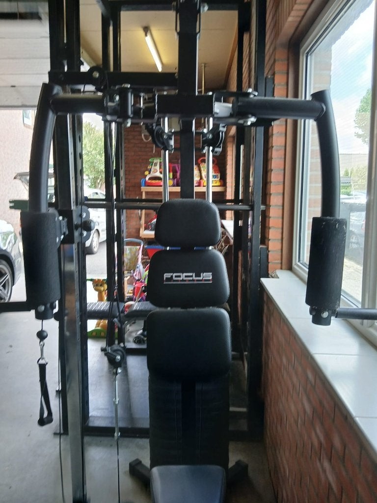 Complete Homegym Set - Total Gym, Halters, Gewichten, Banken, Ophalen, Benen, Gebruikt, Krachtstation