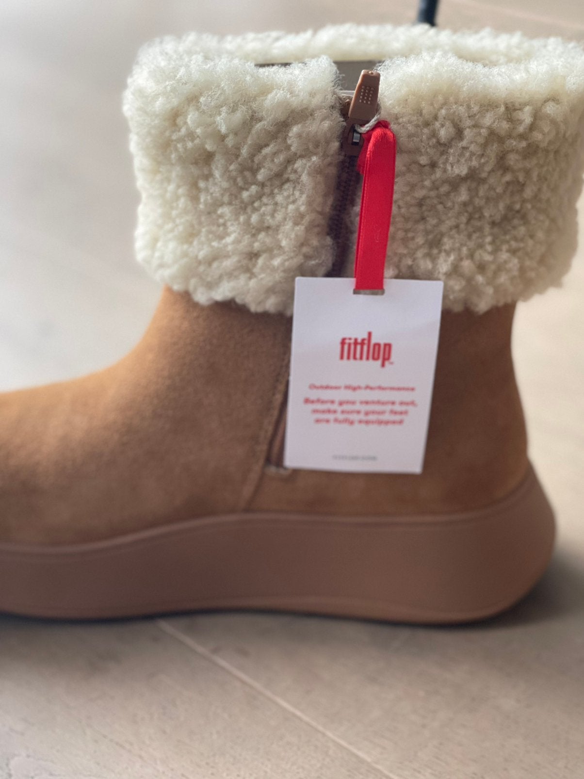 Fitflop dames suède boots met rits en bontrand 40 nieuw, Ophalen of Verzenden, Nieuw, Zwart