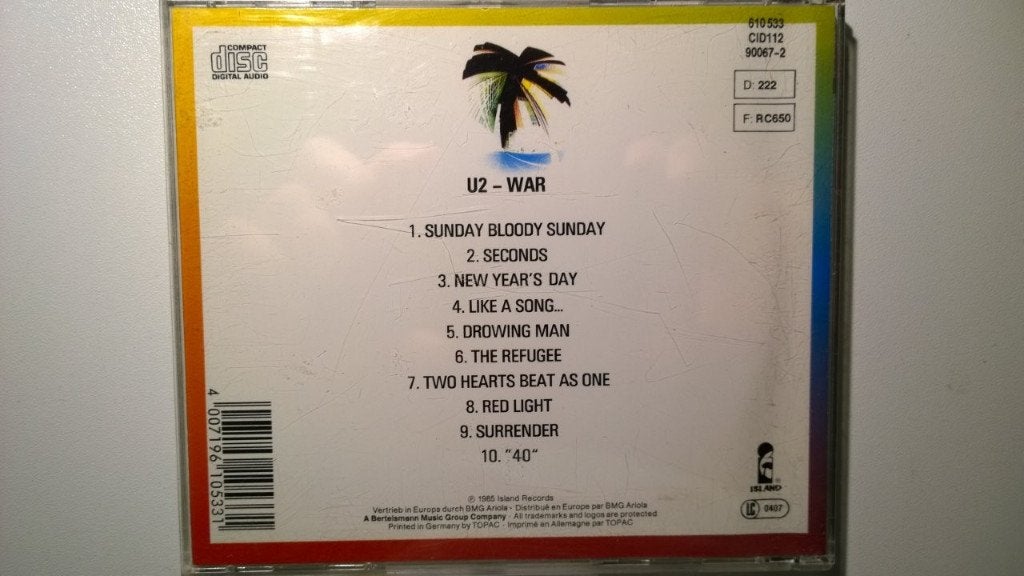 U2 - War, Ophalen of Verzenden, Zo goed als nieuw, Poprock, Album