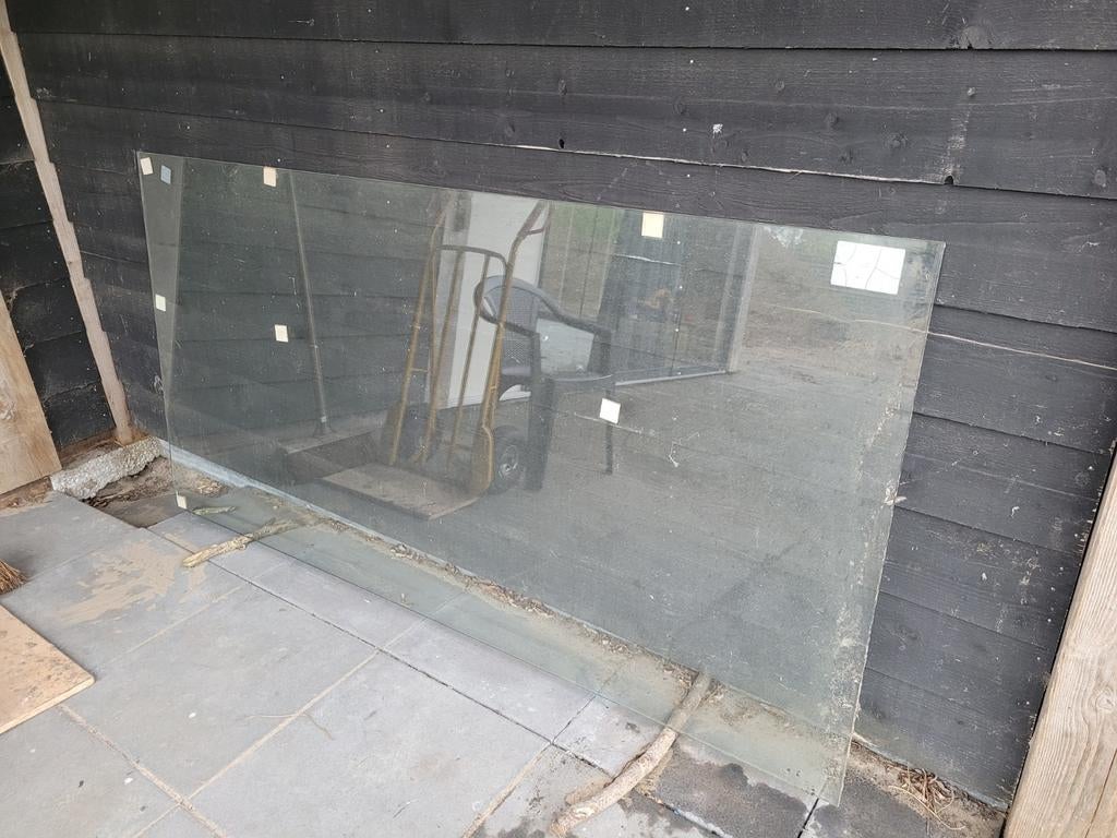 Glasplaat schuifdeur 1030 x 2050 b x h, Ophalen, Zo goed als nieuw, Serre