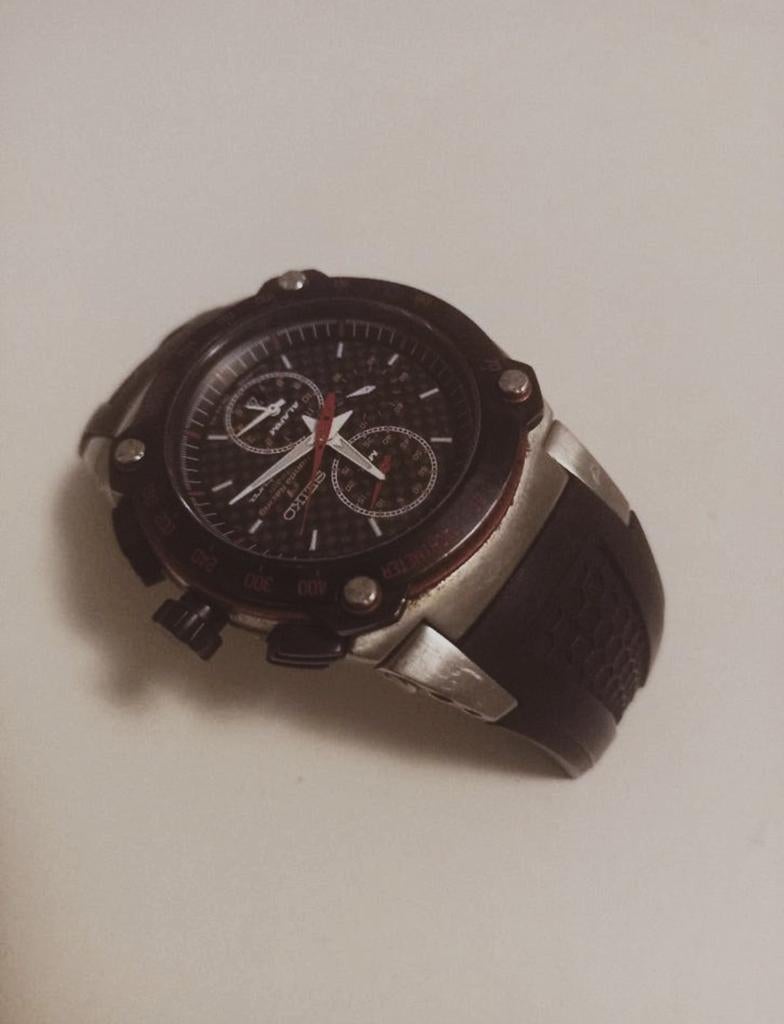 Seiko Sportura SNA749P1 F1 Honda Racing Team Portugaal, Ophalen, Seiko, Gebruikt, Staal