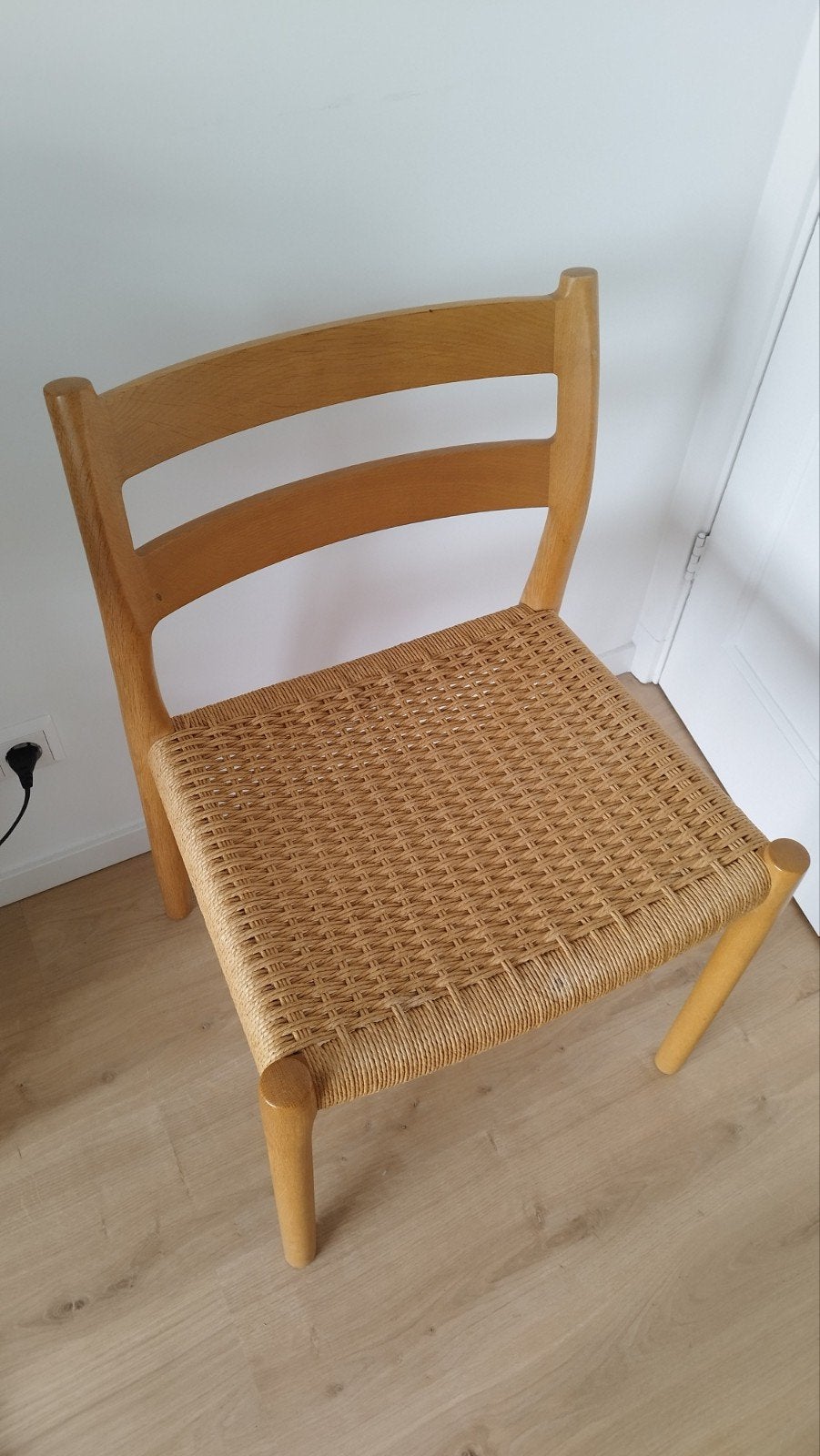 Vier Nils Moeller 84 stoelen in uitstekende staat, Ophalen, Overige kleuren, Hout, Eén