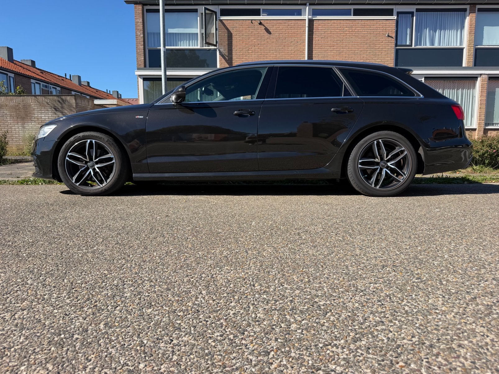 Audi A6 S LINE 2.0 TDI Avant 120KW AUT 2014 Zwart +4xvelgen, Auto's, 4 cilinders, Stationwagon, Diesel, 1600 kg