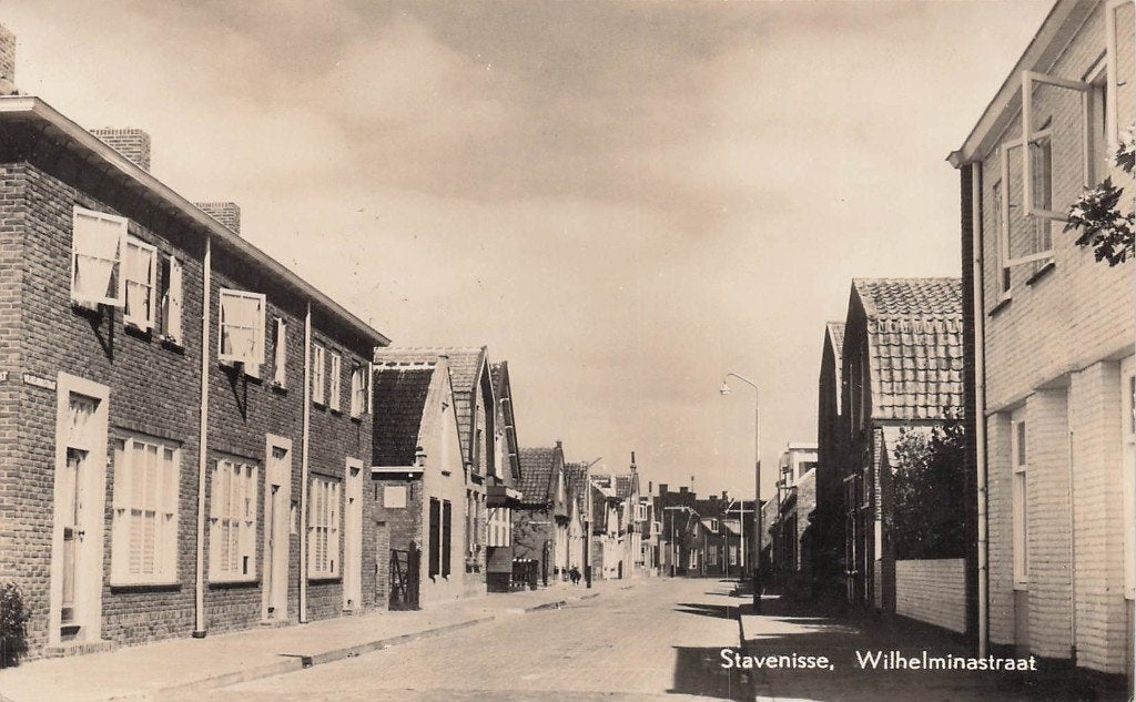 JP099 Stavenisse Wilheminastraat 1958, Verzenden, 1940 tot 1960, Ongelopen, Zeeland