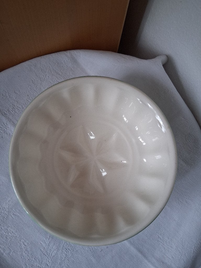 Oude ronde puddingvorm met ster pastelgroen, Ophalen of Verzenden