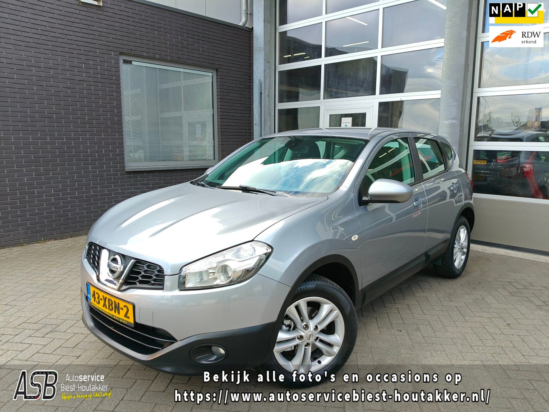 Nissan Qashqai 1.6 Acenta | Airco | Cruise Control | Trekhaa, Voorwielaandrijving, Euro 5, Gebruikt, 1225 kg