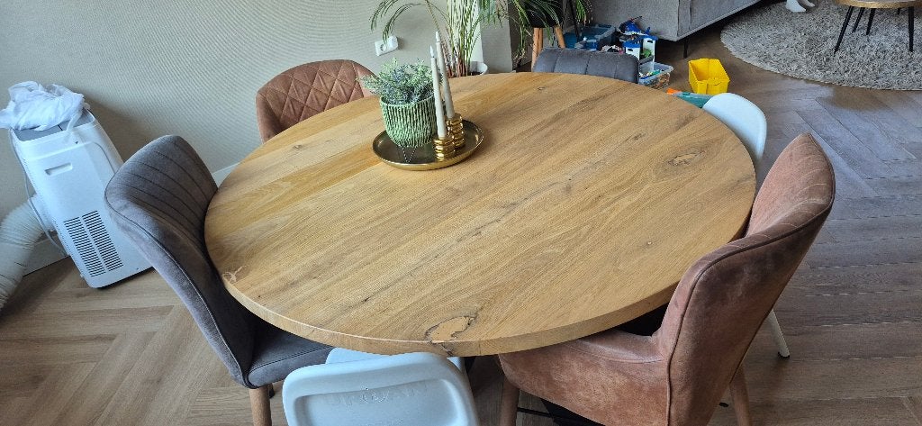 1, 2, 3 of 4 Keukenstoelen, Ophalen, Gebruikt, Bruin, Vier