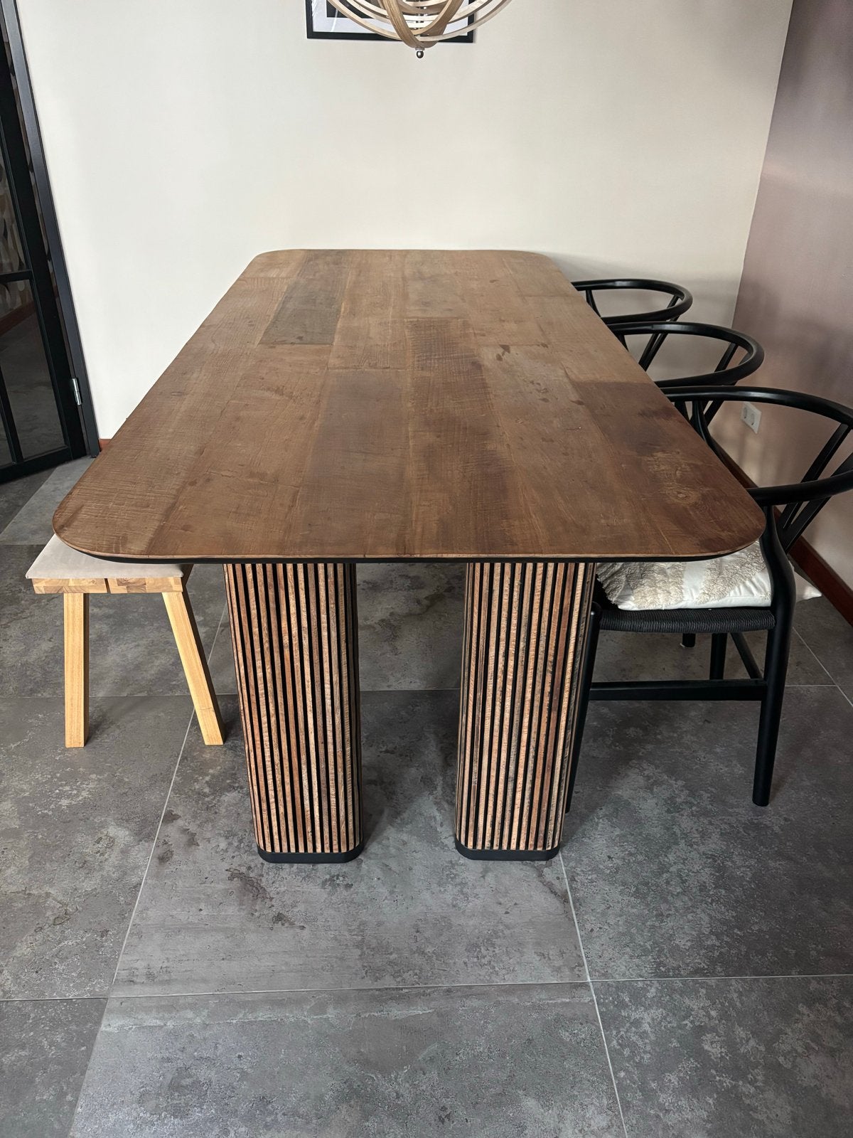 Eettafel Adel Teak Blank Was - Zo goed als nieuw, Ophalen, Teakhout, 200 cm of meer, 50 tot 100 cm