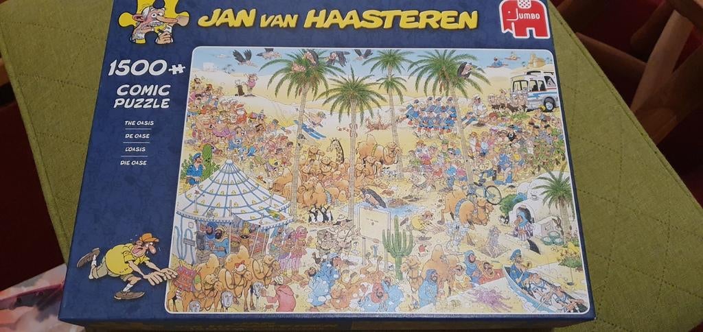 Jan van Haasteren De Oase 1500 stukjes legpuzzel, Ophalen of Verzenden, 500 t/m 1500 stukjes, Gebruikt, Legpuzzel
