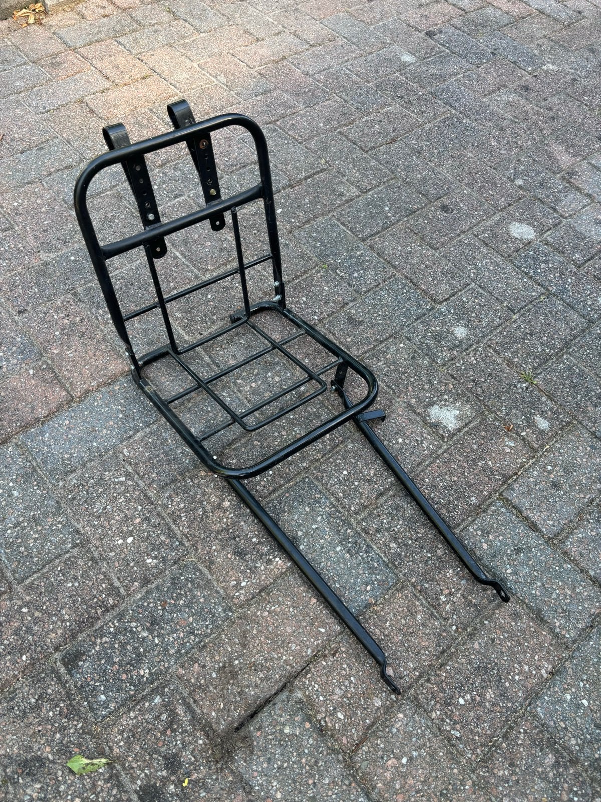 Stevige zwarte bagagedrager voor fiets, Ophalen, Gebruikt