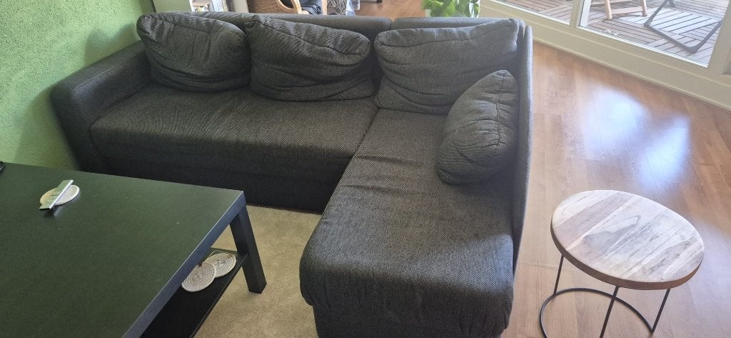 Bank/slaapbank/Couch, Ophalen, Gebruikt, 125 tot 150 cm, Hoekbank