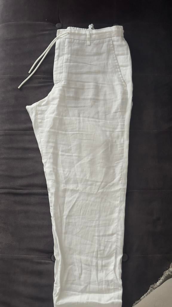 Zara zomer witte broek maat L, Kleding | Dames, Ophalen of Verzenden, Zo goed als nieuw, Maat 42/44 (L), Wit
