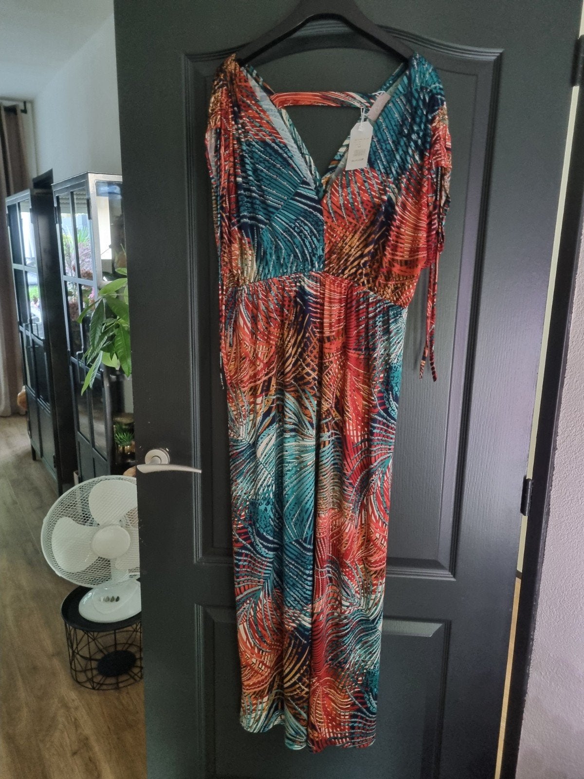 NIEUW!! Cassis jurk met tropische print - Maat 44, Kleding | Dames, Maat 42/44 (L), Nieuw, Ophalen of Verzenden, Onder de knie