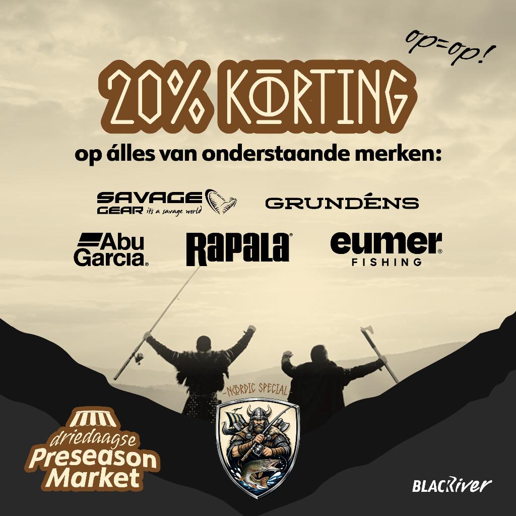 20% korting op div. merken | Preseason Market Black River!, Ophalen, Nieuw, Overige typen