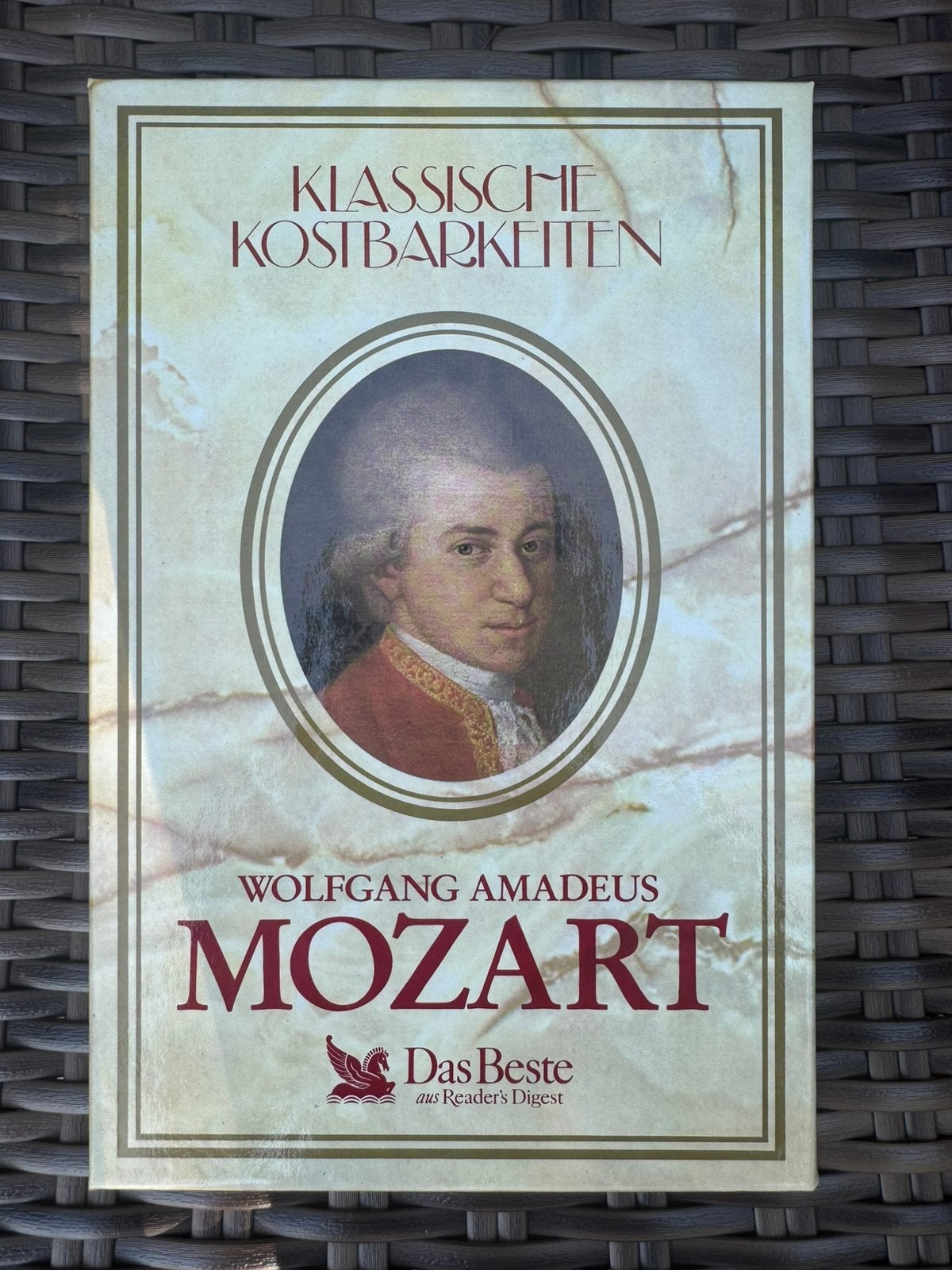 Mozart – Klassische Kostbarkeiten (luxe 4-MC Cassettebox), 2 t/m 25 bandjes, Klassiek, Ophalen of Verzenden, Zo goed als nieuw
