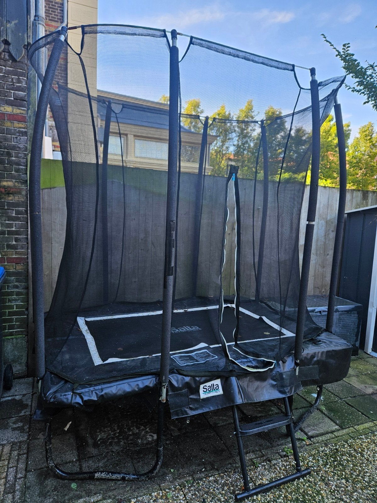 salta trampoline rechthoekig, Ophalen