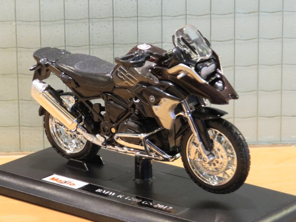 BMW R1200GS R1200 GS Ebenholz 1:18 maisto, MayCheong, Maisto, Nieuw, Ophalen of Verzenden