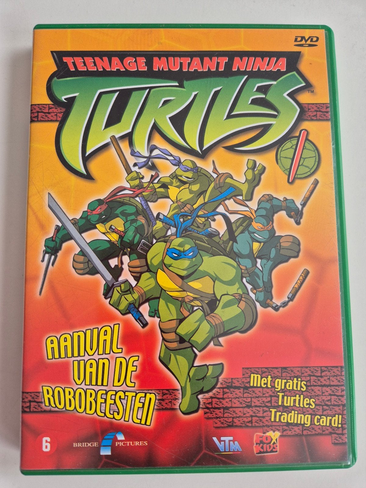 Teenage Mutant Ninja Turtles: Aanval van de Robobeesten DVD, Avontuur, Gebruikt, Ophalen of Verzenden, Vanaf 6 jaar