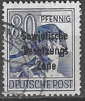 DDR 22, Ophalen of Verzenden, BRD, Gestempeld