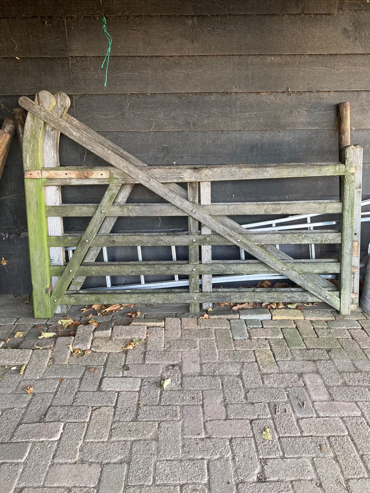 Landelijk hek, Tuin en Terras, Ophalen, Gebruikt, Hout, Tuinhek