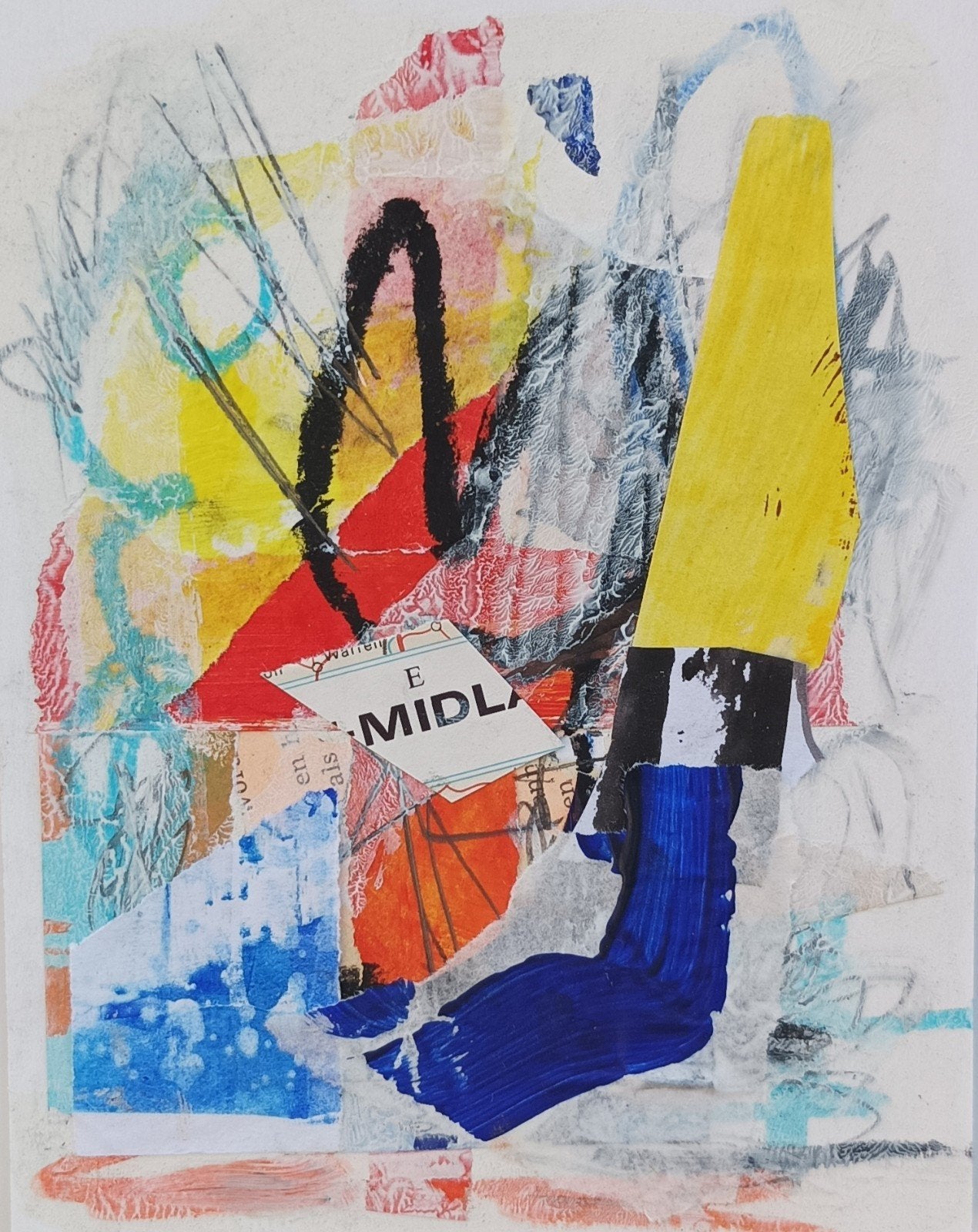Abstract schilderij, Antiek en Kunst, Ophalen of Verzenden