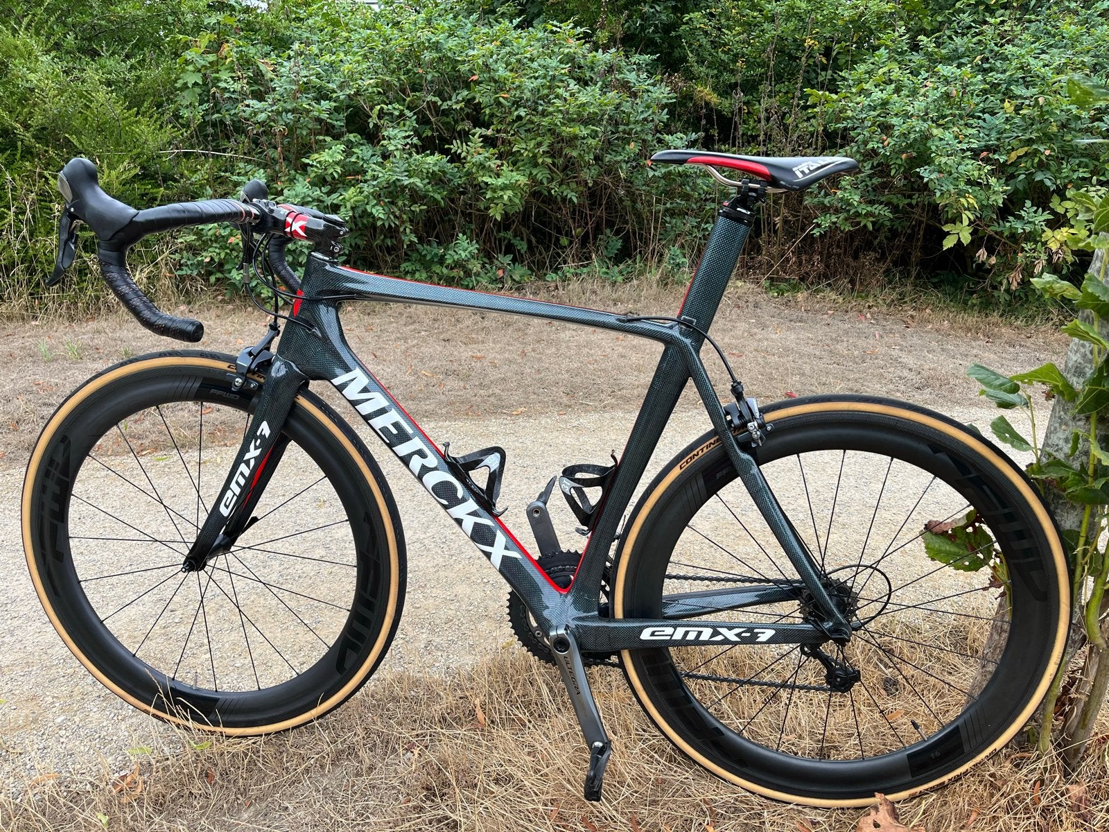 Eddy Merckx EMX-7 racefiets Carbon, Ultegra, FFWD, frame 56., 28 inch, Gebruikt, Carbon, Heren