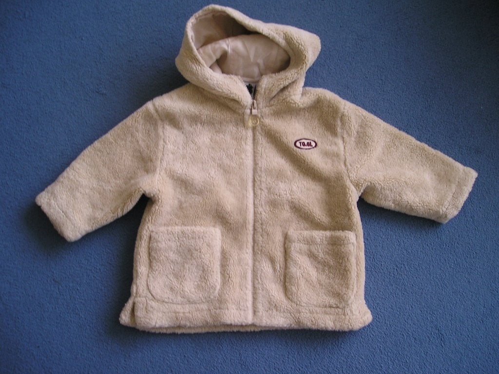 beige (teddy) jas Kids World maat 92, Ophalen, Meisje, Kids World, Zo goed als nieuw