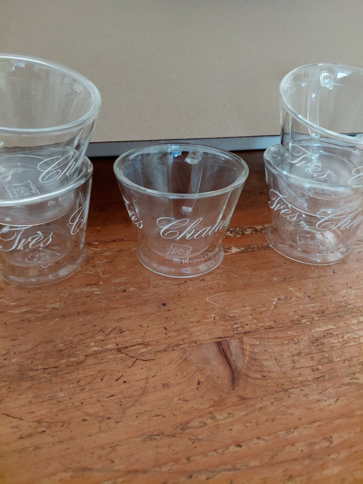 5 cappucino mokken, Ophalen of Verzenden, Zo goed als nieuw, Overige typen