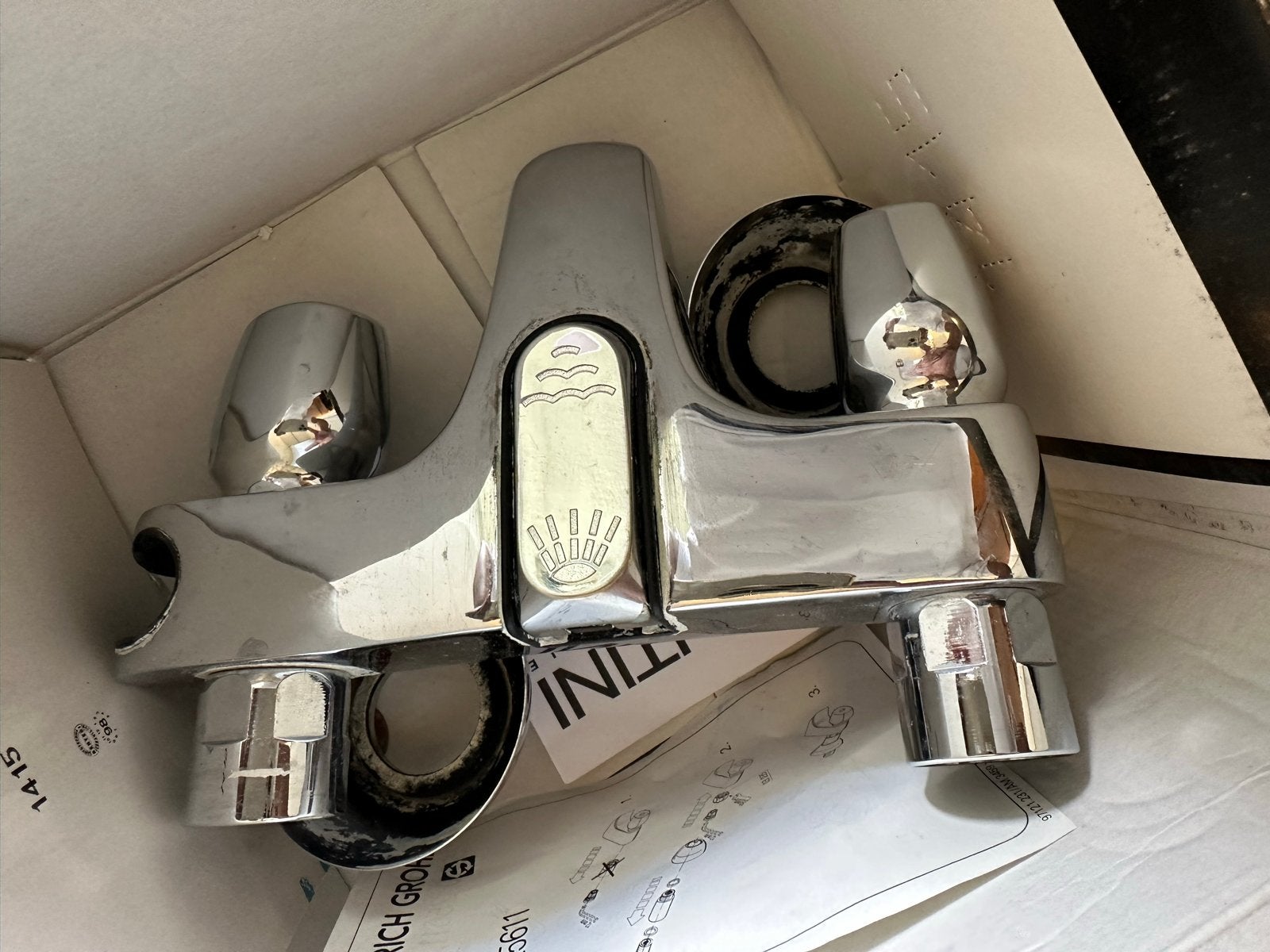 Grohe of Fantini Kraan/Douche Mengkraan Chroom, Doe-het-zelf en Verbouw, Ophalen of Verzenden, Zo goed als nieuw, Chroom, Kraan