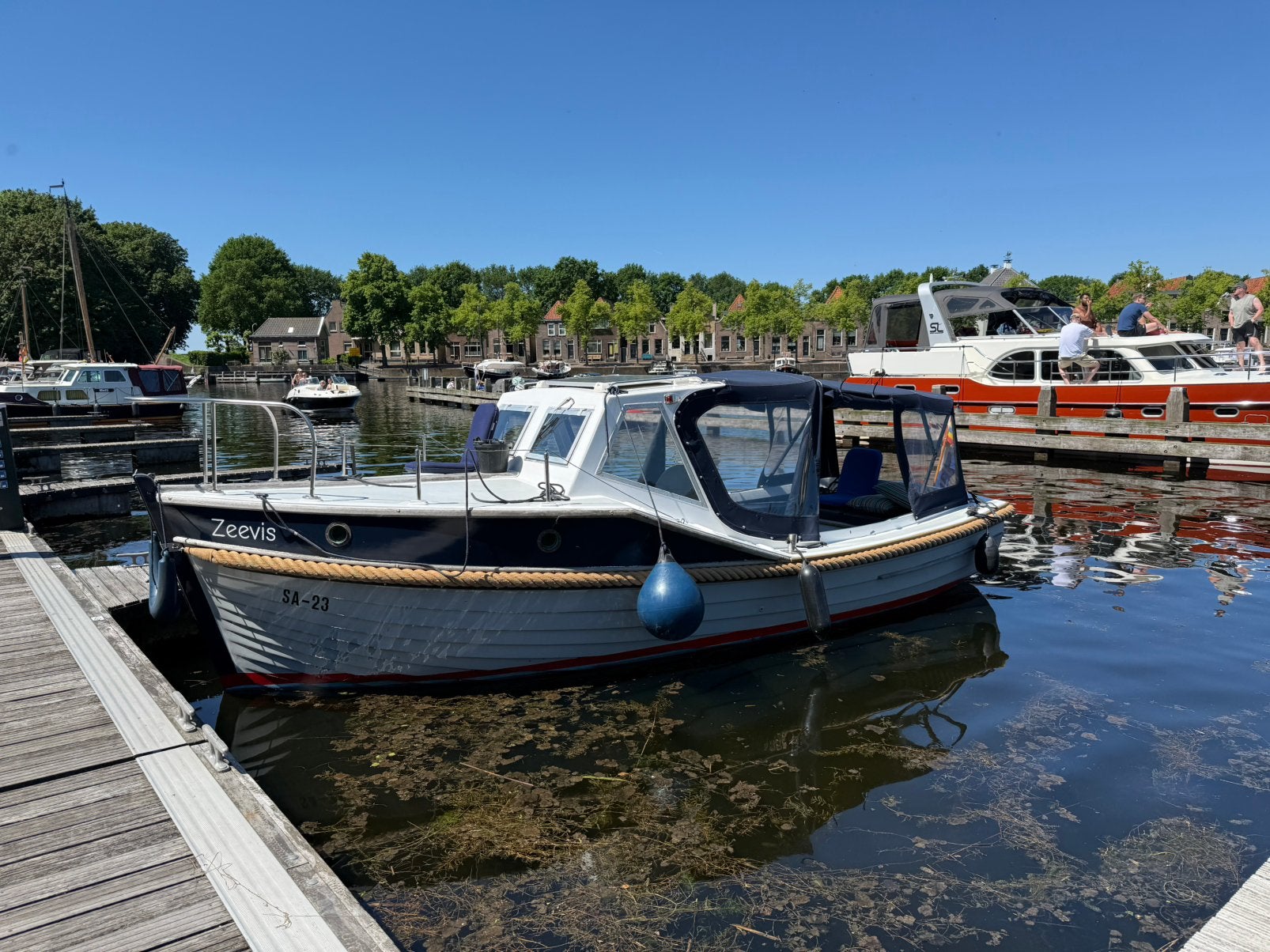 Te koop Sea Angler 23 met kimkielen en ligplaats, Watersport en Boten, 3 m, Gebruikt, Diesel, 48 pk