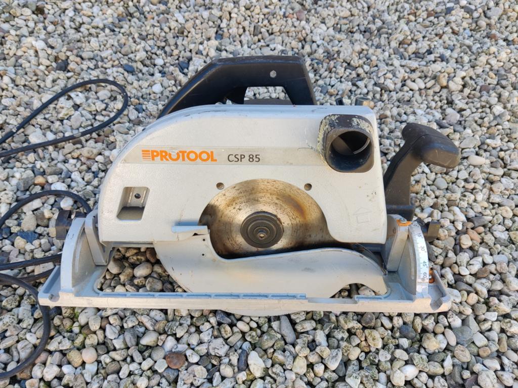 Professionele Protool handcirkelzaag CSP 85, Ophalen, Cirkelzaag, 70 mm of meer, 1200 watt of meer