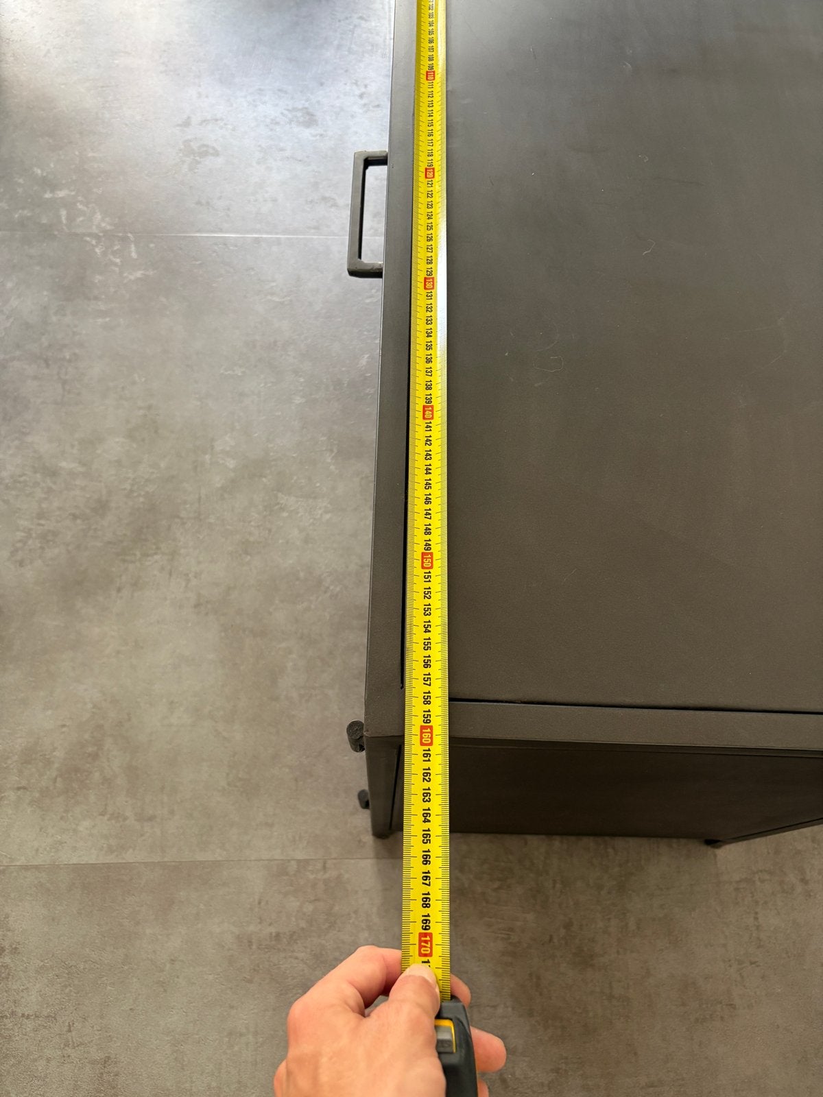 Industriële TV-meubel / Dressoir - Metaal, Ophalen, Gebruikt, 100 tot 150 cm, Metaal