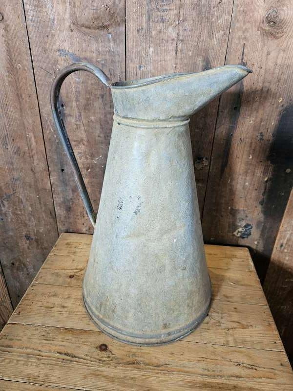 oude franse zinken kan ``WOONWINKEL RUSTIEK``, Ophalen of Verzenden