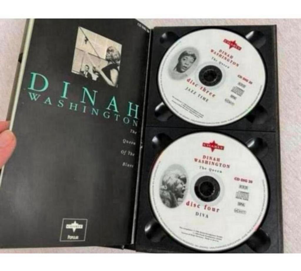 Dinah Washington The Queen Of The Blues - 4 cd boek boxset !, Ophalen of Verzenden, Zo goed als nieuw, Blues, Boxset