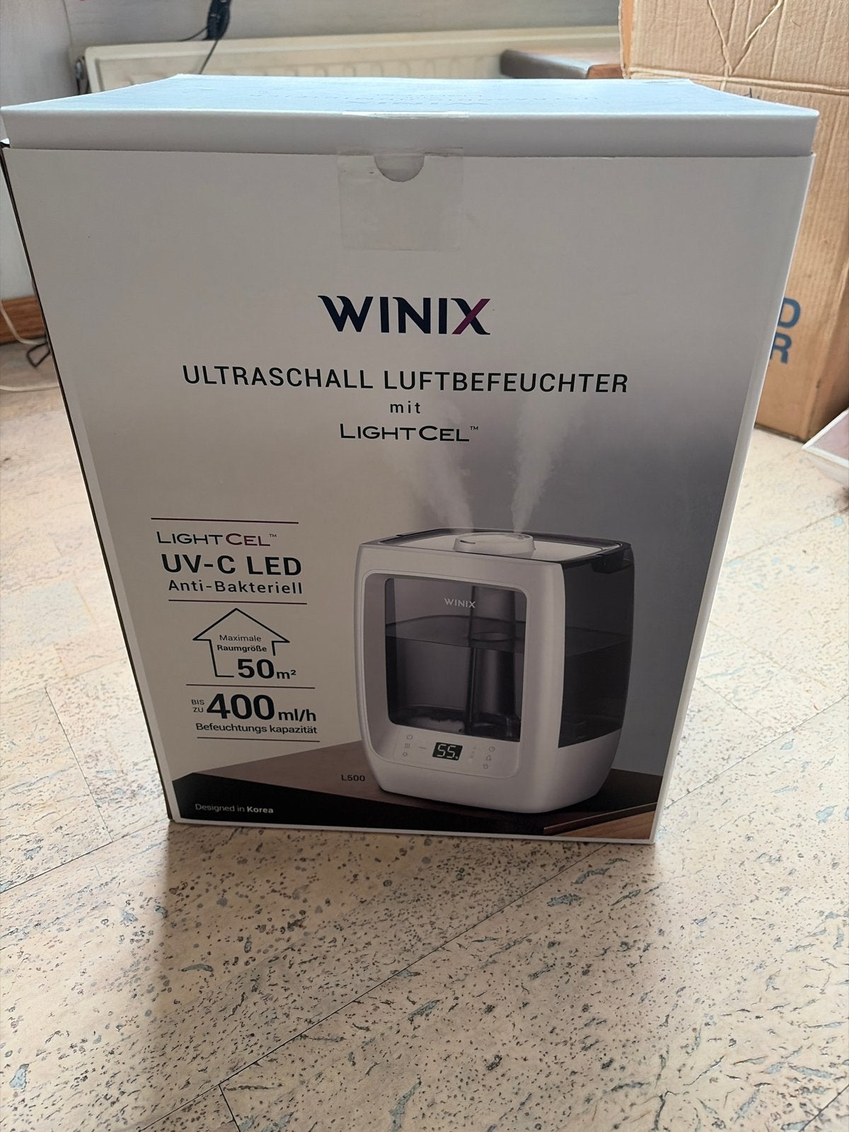 WINIX L500 Ultrasone Luchtbevochtiger met UV-C LED, Ophalen, Nieuw, Luchtbevochtiger