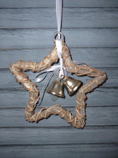Kerst hanger ster met belletjes, *, *, Nieuw, Ophalen of Verzenden